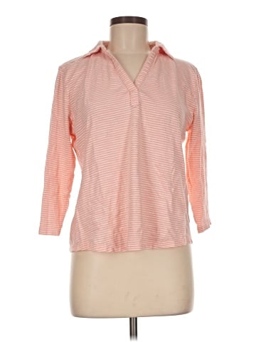 Lands' End 3/4 Sleeve Button-Down Shirt (view 1)