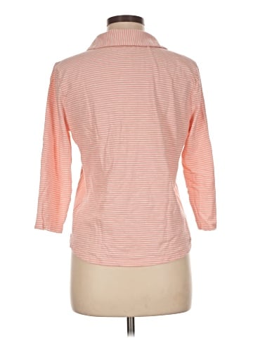Lands' End 3/4 Sleeve Button-Down Shirt (view 2)