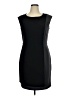 Calvin Klein Solid Black Cocktail Dress Size 14 - photo 1