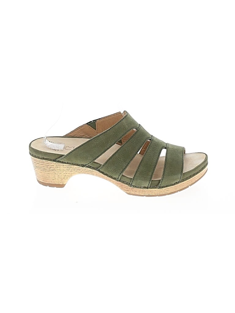 Pre-owned Dansko Mule/clog In Green