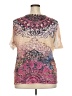 Avenue Pink Tan Short Sleeve Blouse Size 22 - 24 Plus - photo 2