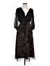 DKNY 100% Polyester Animal Print Black Cocktail Dress Size 10 - photo 1