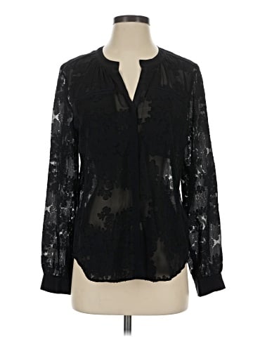 Rebecca Taylor Long Sleeve Silk Top (view 1)