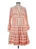 Devotion 100% Cotton Orange Casual Dress Size S - photo 1