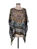 Clover Canyon 100% Polyester Teal 3/4 Sleeve Blouse One size - photo 1
