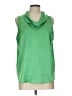 Ann Taylor 100% Polyester Green Sleeveless Blouse Size L - photo 1
