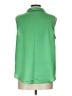Ann Taylor 100% Polyester Green Sleeveless Blouse Size L - photo 2