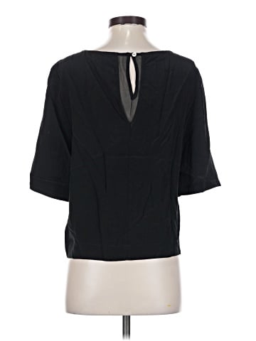 Amour Vert Short Sleeve Silk Top (view 2)