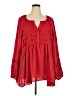 Torrid Red Long Sleeve Blouse Size 5X Plus (5) - photo 1