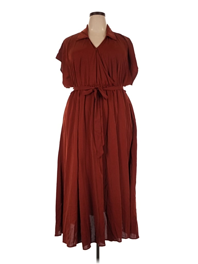 Pre-owned Torrid Casual Dress In Burgundy