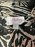 Parker Animal Print Black Ivory 3/4 Sleeve Blouse Size L - photo 7