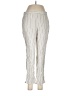 Theory 100% Linen Stripes Ivory Linen Pants Size 6 - photo 1