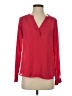 Candie's 100% Polyester Red Long Sleeve Blouse Size S - photo 1
