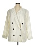 Worthington Stripes Ivory Blazer Size 1X - photo 1