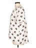 Ann Taylor LOFT 100% Polyester Hearts Ivory Short Sleeve Blouse Size L - photo 5