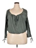 O'Neill Gray 3/4 Sleeve Blouse Size XL - photo 1