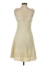C. Luce 100% Polyester Solid Ivory Casual Dress Size S - photo 2