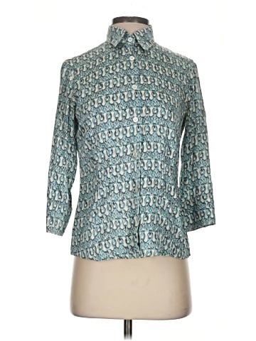 Luca Luca 3/4 Sleeve Silk Top (view 1)