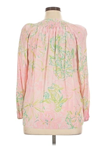 Lilly Pulitzer Long Sleeve Silk Top (view 2)