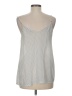 Staccato 100% Polyester Silver Tank Top Size M - photo 2