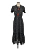 THML 100% Polyester Polka Dots Black Casual Dress Size XS - photo 1