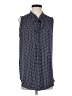 Ann Taylor 100% Polyester Blue Sleeveless Blouse Size S - photo 1