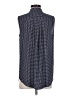 Ann Taylor 100% Polyester Blue Sleeveless Blouse Size S - photo 2