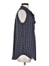 Ann Taylor 100% Polyester Blue Sleeveless Blouse Size S - photo 4