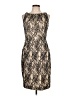 Chaps 100% Polyester Tan Cocktail Dress Size 10 - photo 1
