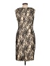 Chaps 100% Polyester Tan Cocktail Dress Size 10 - photo 2