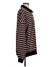 Lioness Stripes Burgundy Pullover Sweater Size S - photo 4