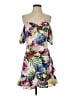 Guess 100% Polyester Tropical White Cocktail Dress Size S - photo 1