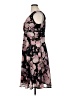 Connected Apparel 100% Polyester Floral Black Casual Dress Size 14 - photo 5