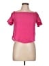 One Step Up Pink Short Sleeve Top Size 10 - photo 1