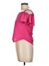 One Step Up Pink Short Sleeve Top Size 10 - photo 5