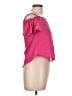 One Step Up Pink Short Sleeve Top Size 10 - photo 4