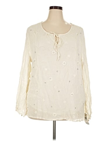 Notations Long Sleeve Blouse (view 1)