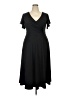 Unbranded Solid Black Cocktail Dress Size XXL - photo 1