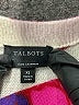 Talbots 100% Cashmere Floral Purple Cashmere Pullover Sweater Size XS - photo 4
