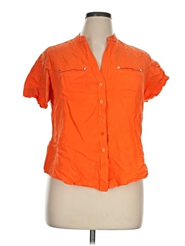 Ashley Stewart Short Sleeve Blouse (view 1)