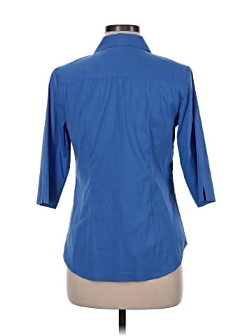 Ann Taylor 3/4 Sleeve Button-Down Shirt (view 2)