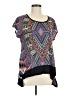 Signature Studio 100% Polyester Black Short Sleeve Top Size M - photo 1