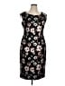 Connected Apparel Floral Black Cocktail Dress Size 14 - photo 1