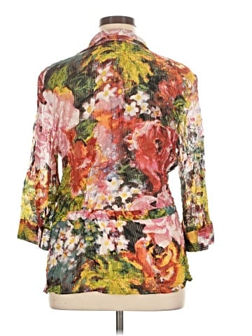 Chico's 3/4 Sleeve Silk Top (view 2)