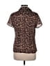 Rena Rowan 100% Polyester Floral Brown Short Sleeve Blouse Size 6 - photo 2