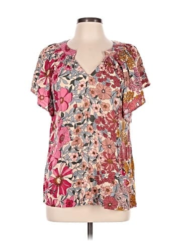 Umgee Short Sleeve Blouse (view 1)