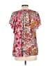 Umgee 100% Rayon Pink Short Sleeve Blouse Size L - photo 2