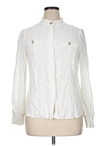 White House Black Market Long Sleeve Blouse (view 1)