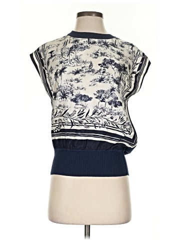 Tory Burch Short Sleeve Silk Top (view 1)