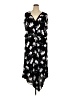 Ellos 100% Polyester Floral Black Casual Dress Size 28 - photo 1